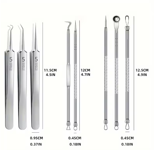 Kit Profissional Removedor de Pontos Negros e Espinhas